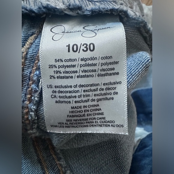 Jessica Simpson Women Casual Every Day Adored High Rise Kick Flare Jeans Sz 10 - Picture 9 of 11